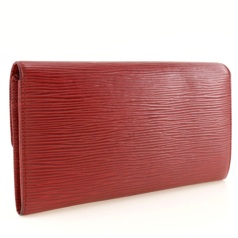 [Louis Vuitton]LOUIS VUITTON Portefeiulle Sarah Long Wallet M6359E EpireAerzu Botón Red Snap