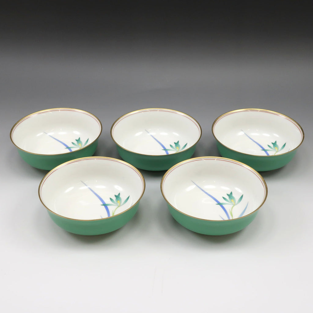 KORANSYA】香蘭社 セイントジョーン 小鉢揃 蘭花柄 5客セット 食器