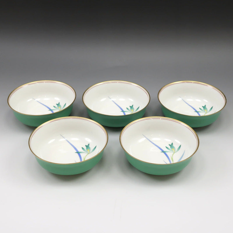 【KORANSYA】香蘭社 セイントジョーン 小鉢揃 蘭花柄 5客セット 食器