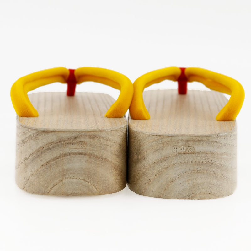 Ginin [Tanakaya] Nomiri obstruent les obstructions de brouillard sandrail kimono petit paulownia slogs 22,5 cm Gion jaune [tanaka-ya] nomiri geta chaussures geta dames s rang