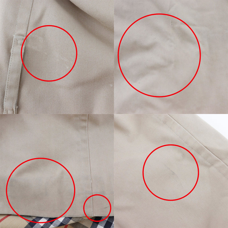 [버버리] 버버리 
 노바 넥 트렌치 코트 
 Prorsum Pro Sam Vintage Cotton X Polyester Beige Nova Check Men 's B-Rank