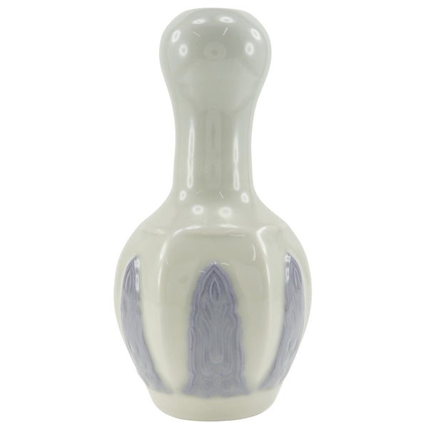 [kyoyaki] Kyoto ware Kato Keizan Kinuta jarrón de celadón de porcelana