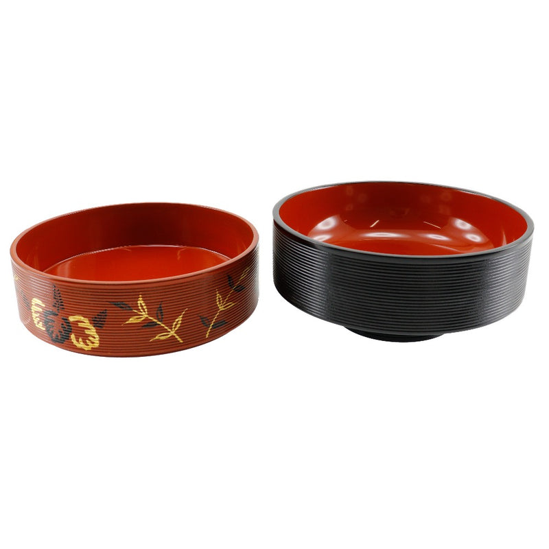 [ZOUHIKO] Sephiko 
 Kirimo Shige Tableware 
 Heavy box two -stage lacquer picture lacquerware Kirimasu Heavy_s Rank