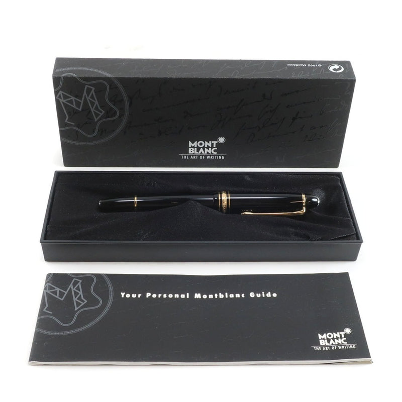 [Montblanc] Montblanc Meister Stock Teck Fountain Pen 펜 팁 14K OM (고급 매체) No.146 수지 Meisterstuck_A- Rank