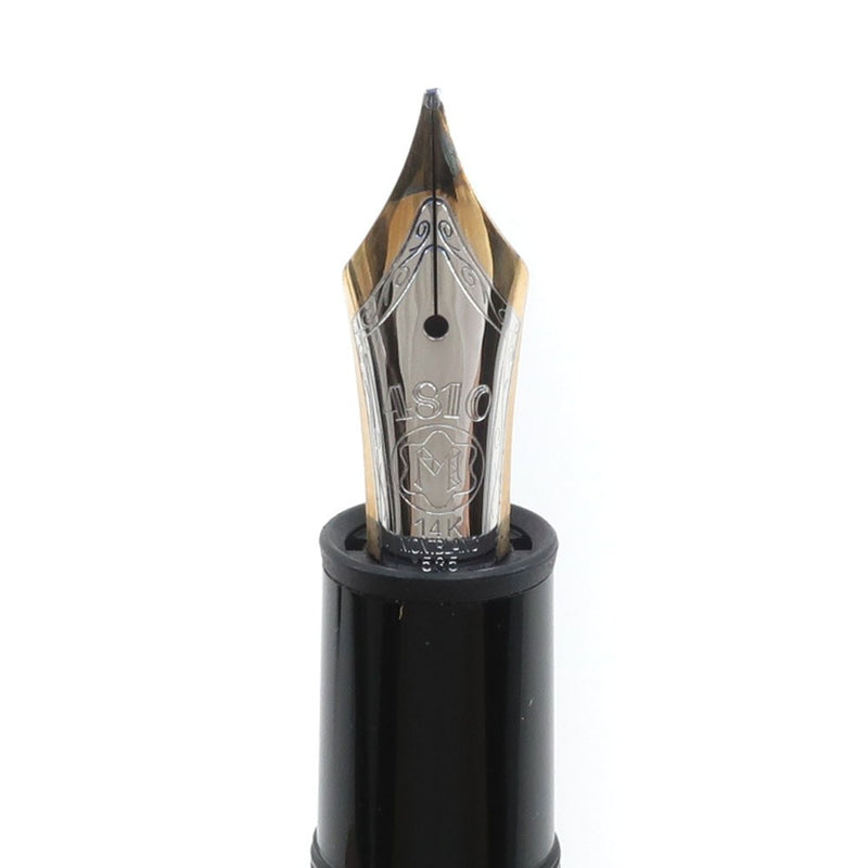 [Montblanc] Montblanc 
 Meisterstuck Fountain Pen 
 Consejo de lápiz 14k OM (pendiente con pendiente) No.146 Meisterstück a base de resina _A- Rank