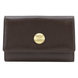 [Gucci] Gucci Old Gucci Key Case Depos 0332.043.0074 Calf Tea Snap Bouton Old Gucci Unisexe A RANG