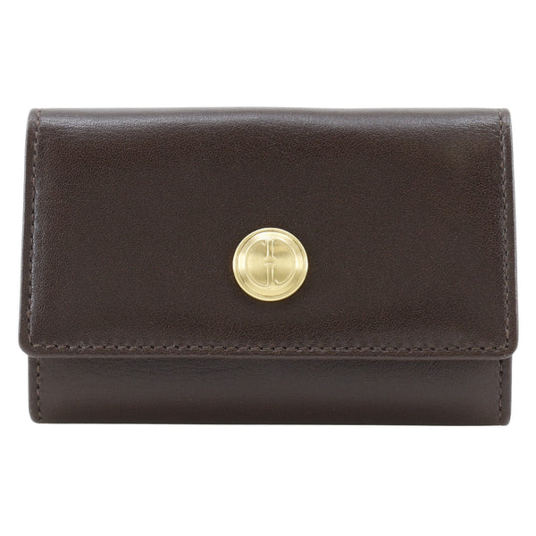 [GUCCI] Gucci Old Gucci Key Holder  DEPOS 0332.043.0074 Calfskin Brown Snap button OLD GUCCI Unisex A Rank