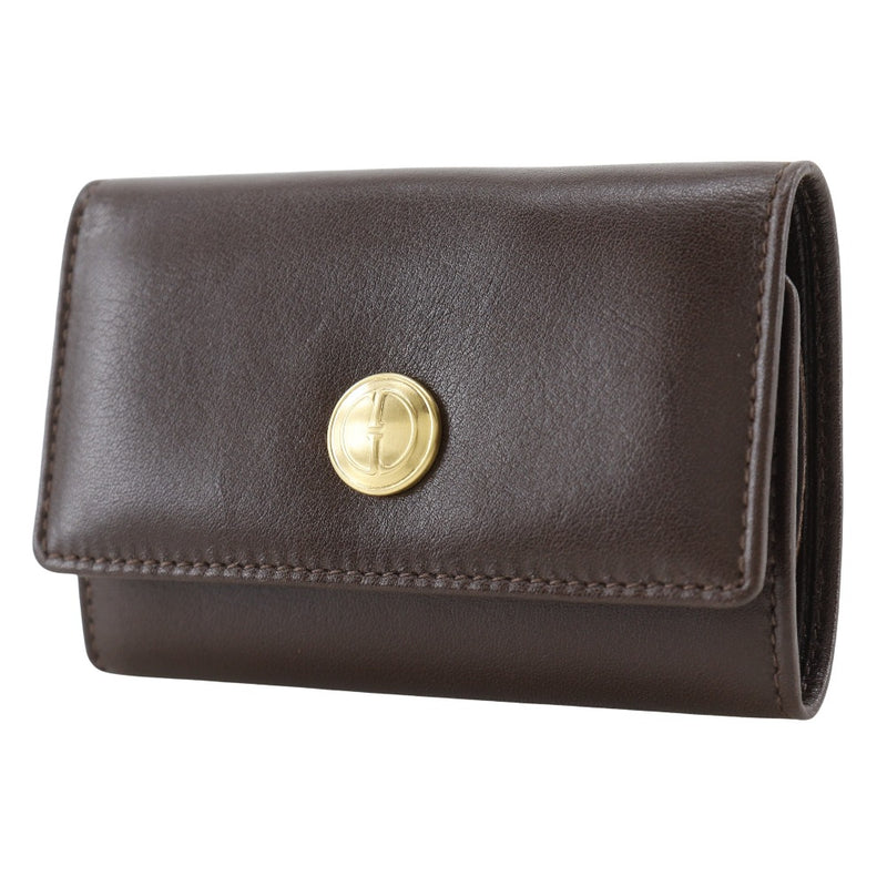 [Gucci] Gucci Old Gucci Key Case Depos 0332.043.0074 Botón de té de té Old Gucci Unisex A Rank