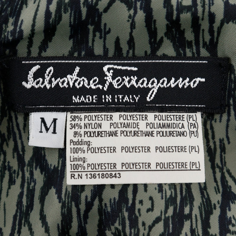 [Salvatore Ferragamo] Salvatore Ferragamo batting quilted coat with stainless steel collar