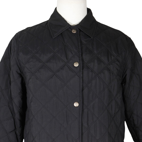 [Salvatore Ferragamo] Manteau matelassé Salvatore Ferragamo avec col en acier inoxydable