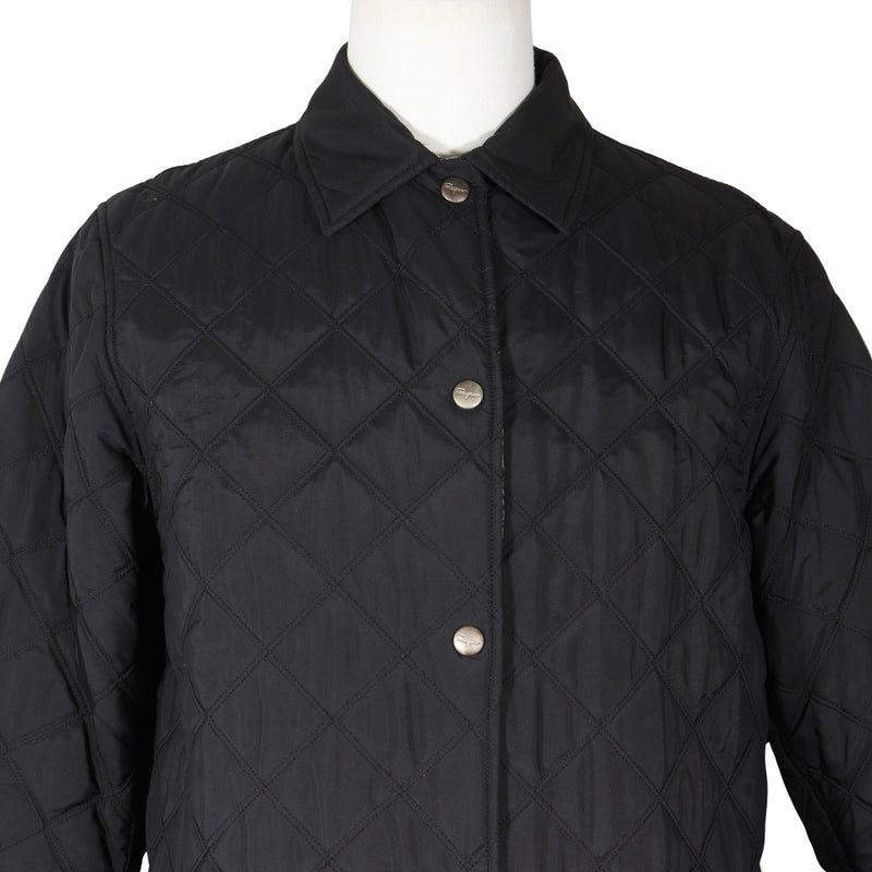 [Salvatore Ferragamo] Salvatore Ferragamo batting quilted coat with stainless steel collar