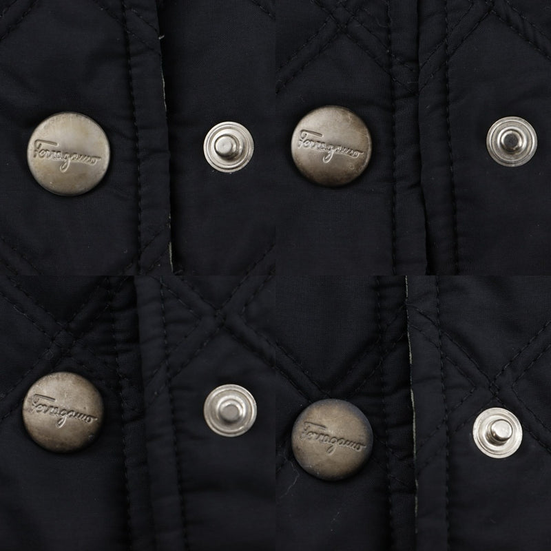 [Salvatore Ferragamo] Salvatore Ferragamo batting quilted coat with stainless steel collar