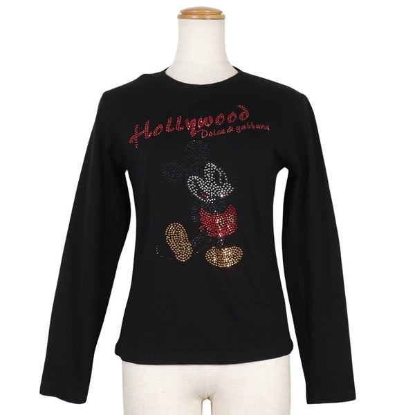 [DOLCE&GABBANA] T-shirt à manches longues en collaboration avec Mickey Mouse de Dolce et Gabbana