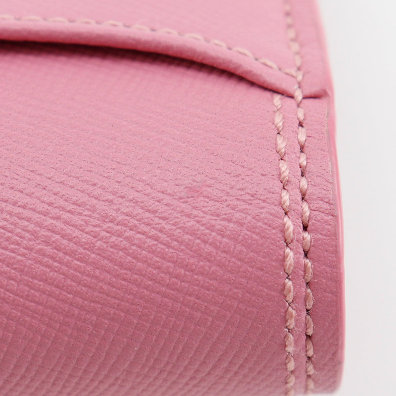 【J&M Davidson】ジェイアンドエムデヴィッドソン
 長財布
 レザー ピンク スナップボタン レディースAランク