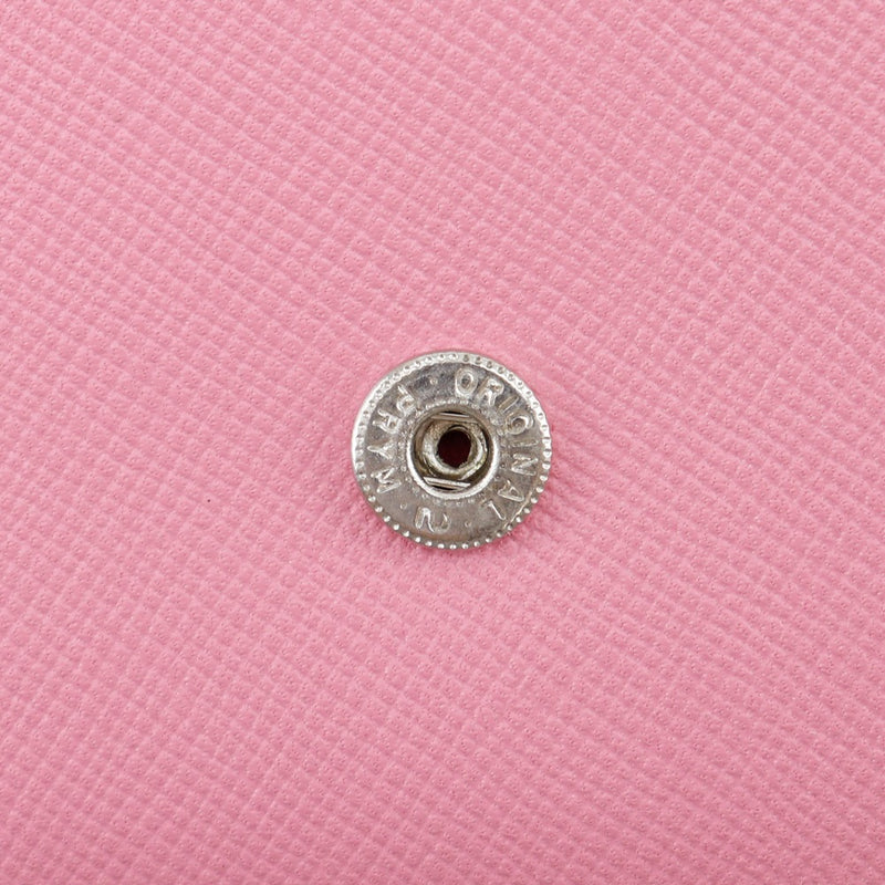 【J&M Davidson】ジェイアンドエムデヴィッドソン
 長財布
 レザー ピンク スナップボタン レディースAランク