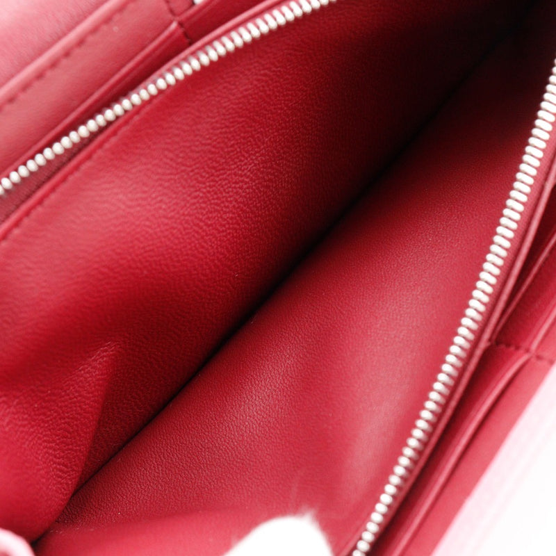 【J&M Davidson】ジェイアンドエムデヴィッドソン
 長財布
 レザー ピンク スナップボタン レディースAランク