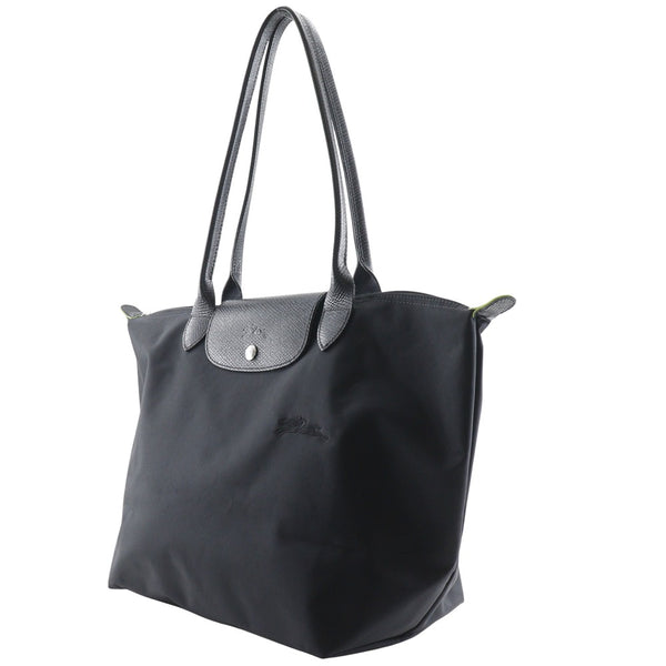 【Longchamp】ロンシャン
 ル プリアージュL トートバッグ
 L1899 919 ナイロン 黒 肩掛け,手提げ,A4 ファスナー Le Pliage L ユニセックス