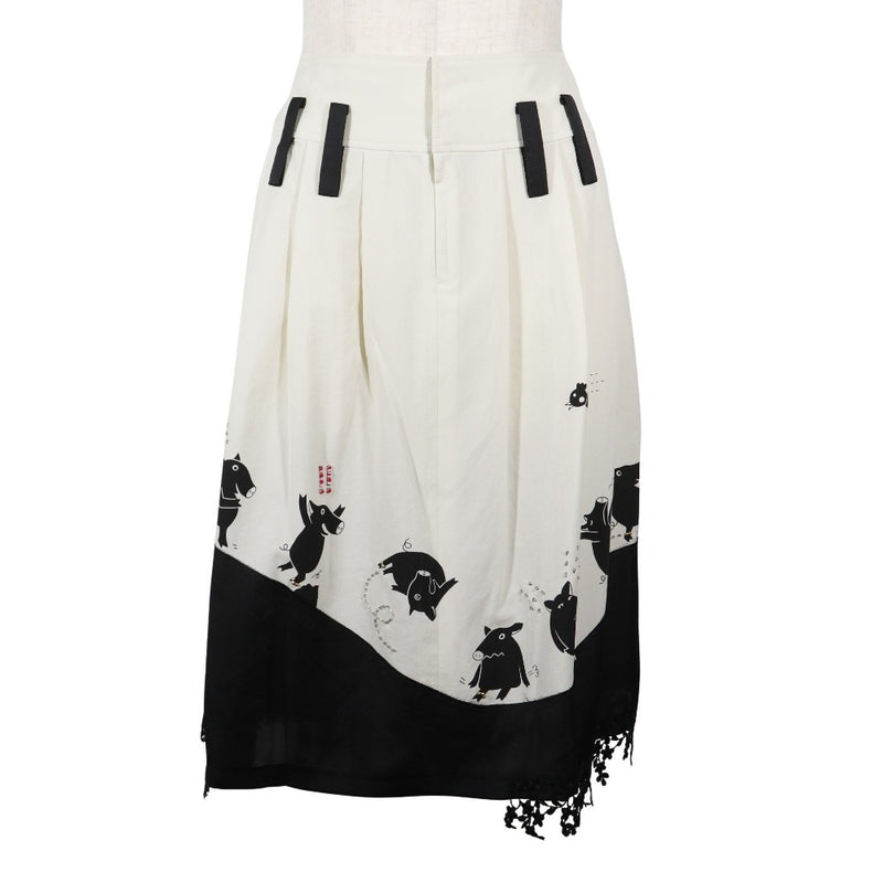 [OLLEBOREBLA] OLEBORE BLA Flare Skirt Skirt