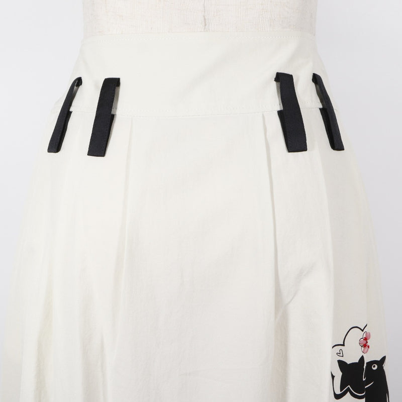 [OLLEBOREBLA] OLEBORE BLA Flare Skirt Skirt