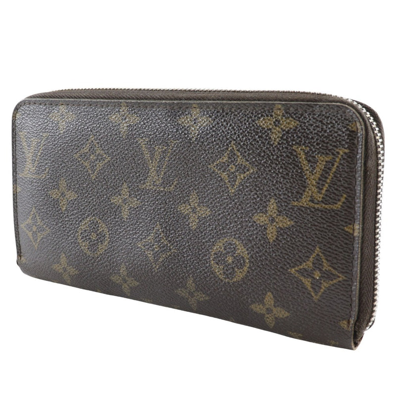 [Louis Vuitton]LOUIS VUITTON Zippy wallet Purse M42616 Monogram canvas Brown Ca0096 engraved Fastener Zippy Wallet Unisex B-Rank