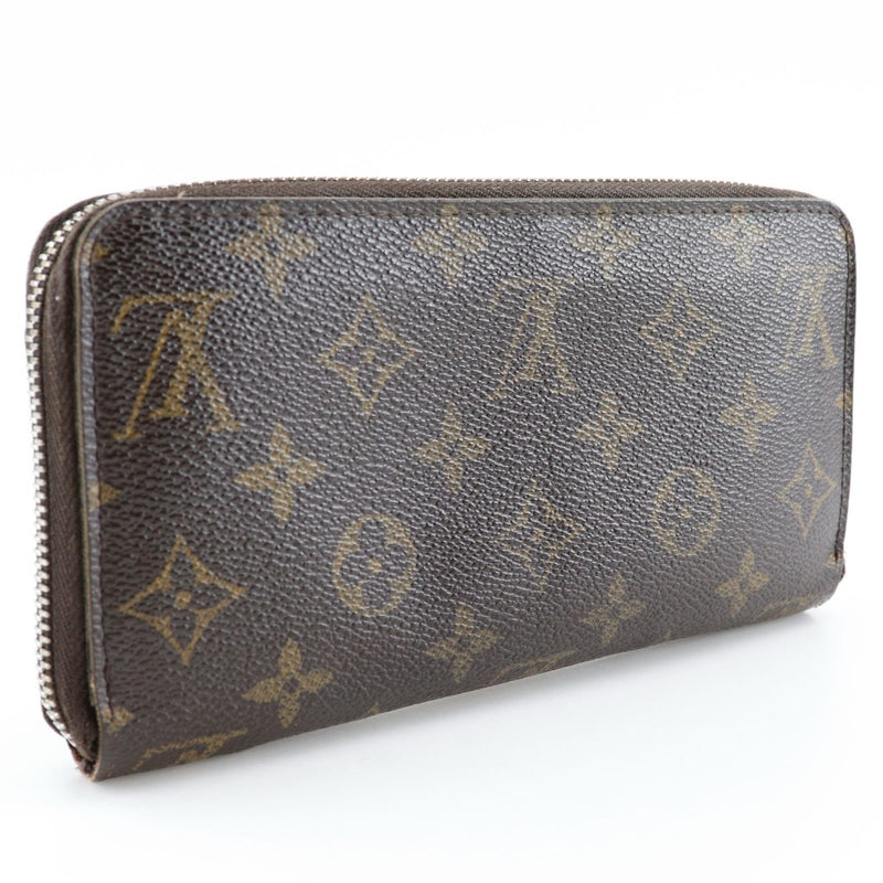 [Louis Vuitton]LOUIS VUITTON Zippy wallet Purse M42616 Monogram canvas Brown Ca0096 engraved Fastener Zippy Wallet Unisex B-Rank