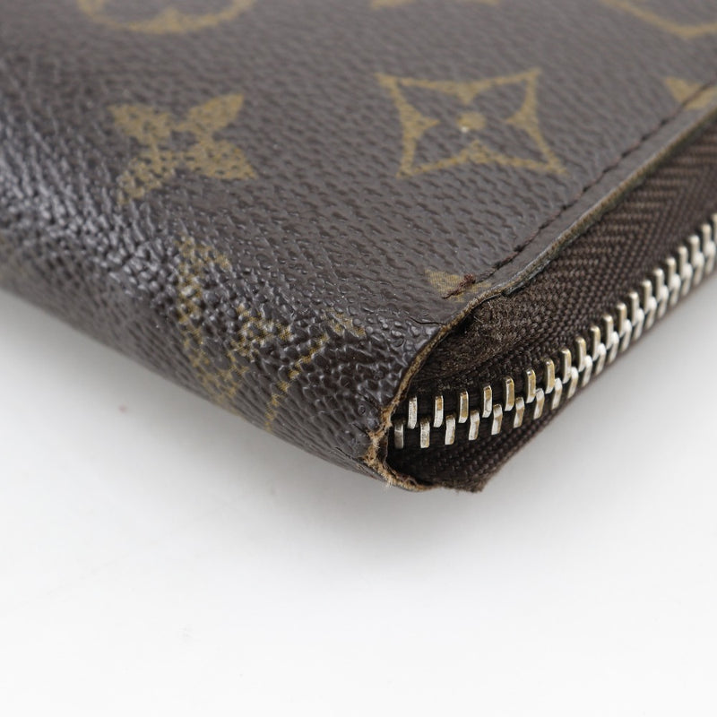 [Louis Vuitton]LOUIS VUITTON Zippy wallet Purse M42616 Monogram canvas Brown Ca0096 engraved Fastener Zippy Wallet Unisex B-Rank