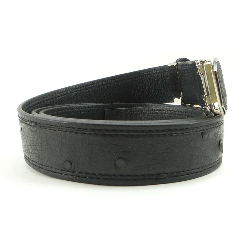 [Charles JOURDAN] Charles Jordan 
 Belt 
 Ostrich Black Men's A+Rank