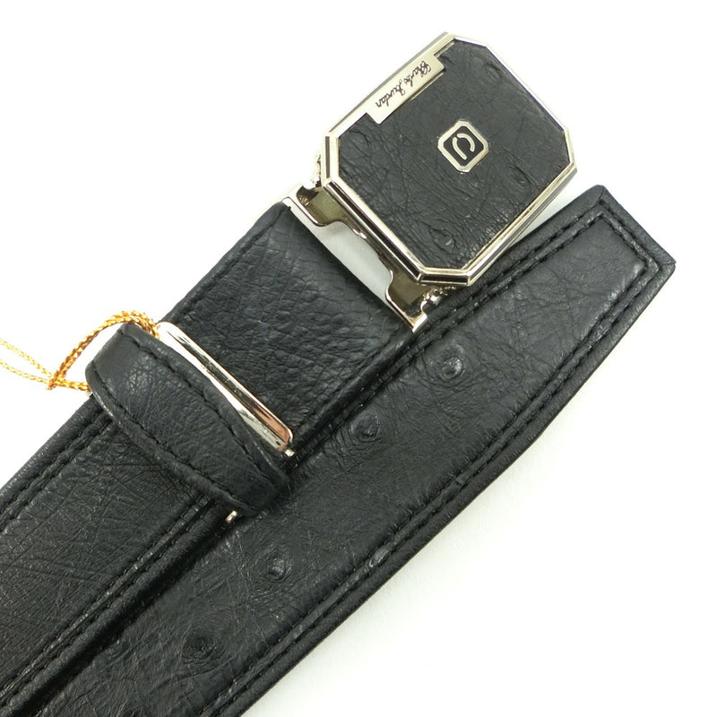 [Charles JOURDAN] Charles Jordan 
 Belt 
 Ostrich Black Men's A+Rank