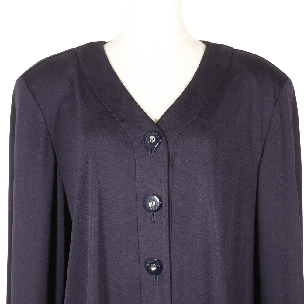 【未使用】LEONARD レオナール 黒 厚手 カーディガン アウター LL LEONARD】レオナール カーディガン – NISHIKINO VINTAGE KYOTO