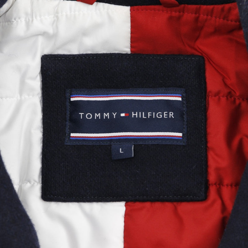 【TOMMY】トミー・ヒルフィガー
 ピーコート
 ウール 紺 メンズ