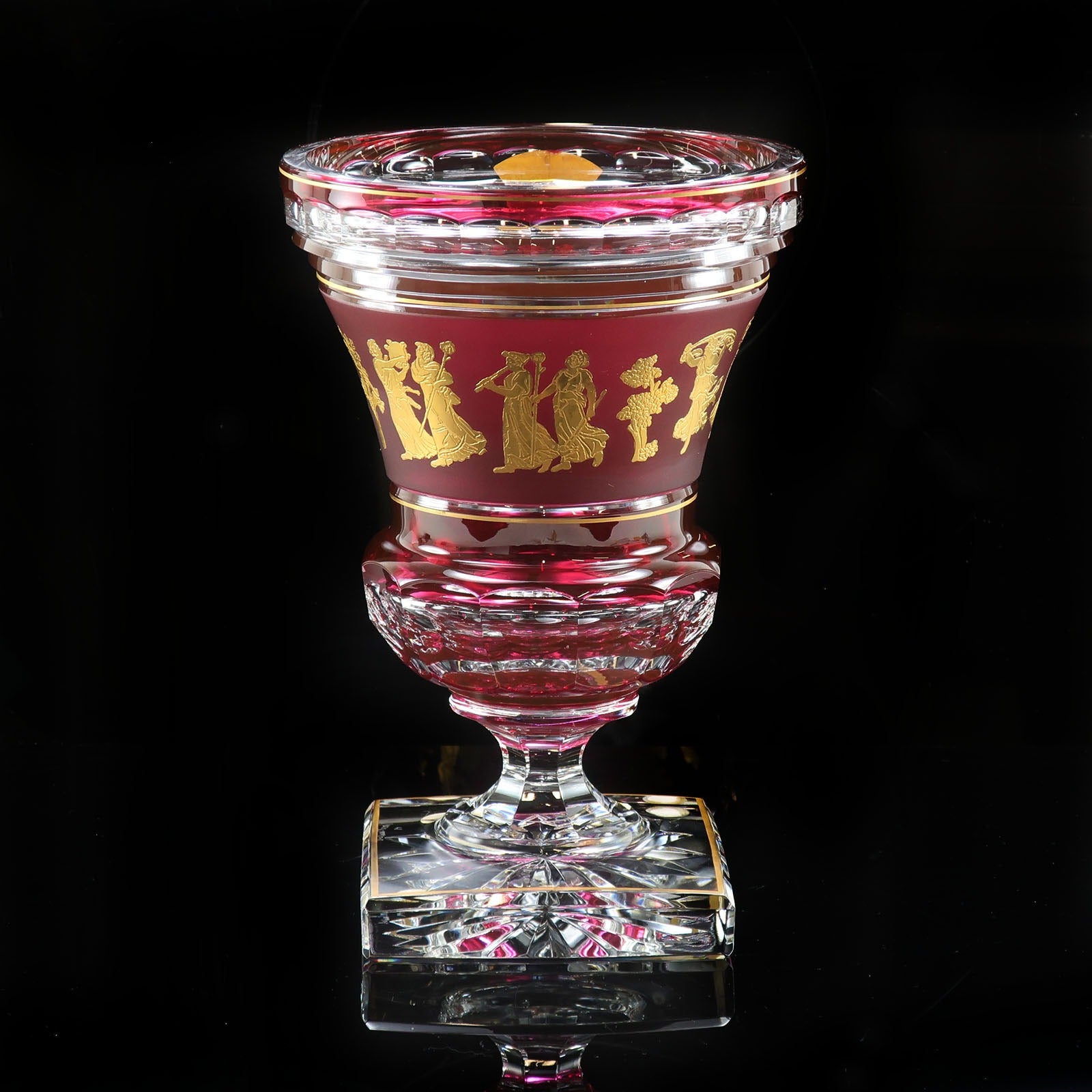 【Val Saint Lambert】ヴァルサンランベール ダンス ドゥ フロール フラワーベース 花器 花生 花瓶 クリスタル _ 花瓶 Val Saint Lambert】ヴァルサンランベール ダンス ドゥ フロール