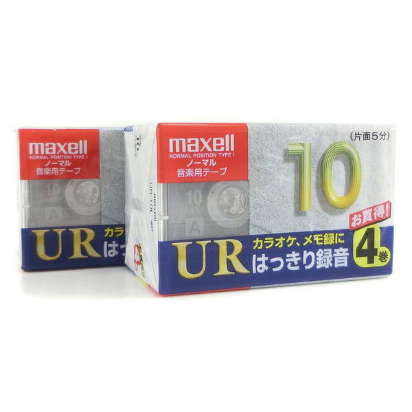 【maxell】マクセル
 カセットテープ 10分4巻パック×2セット その他家電
 ノーマル/タイプ1 音楽用テープ UR-10L 4P Cassette tape 10 minute 4 volume pack x2 set _Sランク