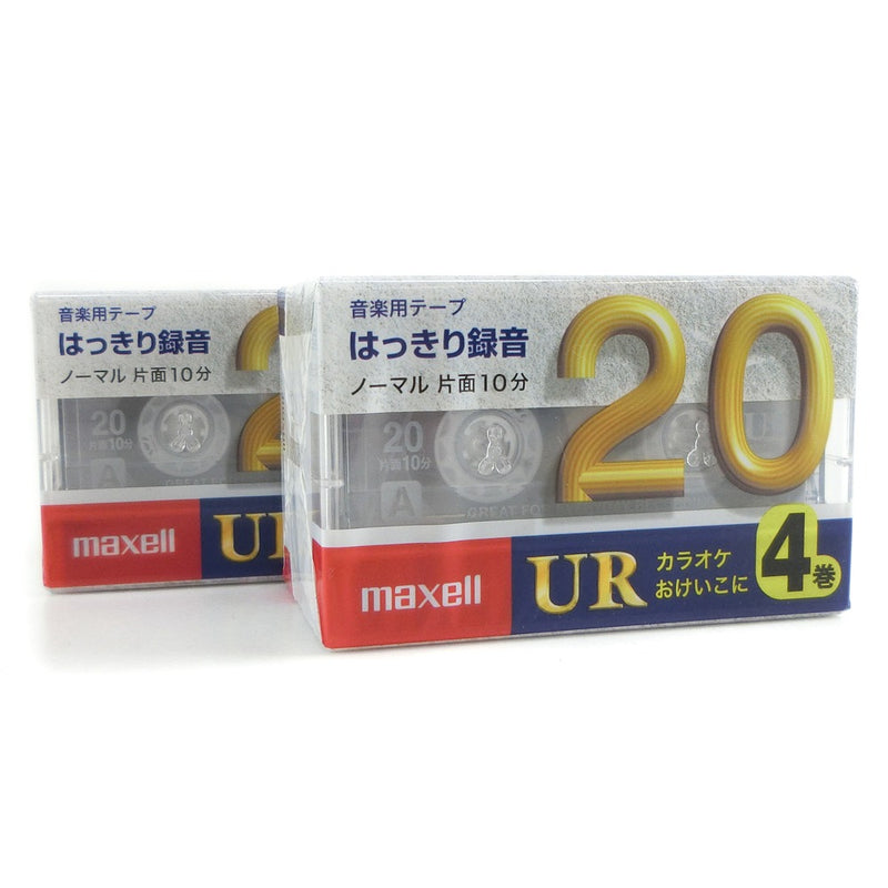 【maxell】マクセル カセットテープ 20分4巻パック×2セット その他家電
 UR-20M 4P