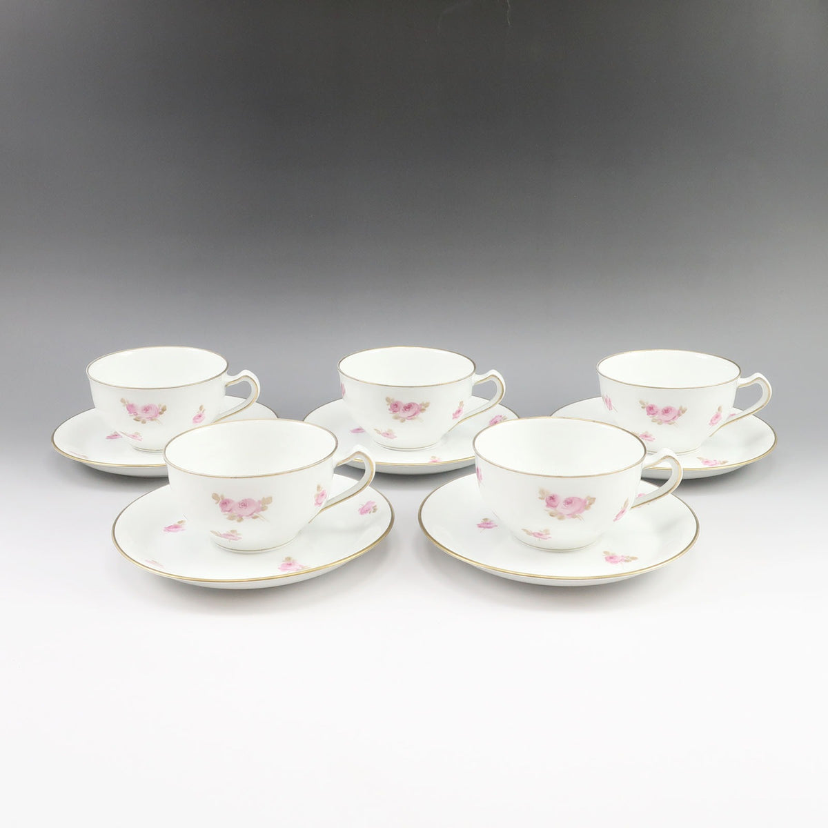 Imari】伊万里焼 古伊万里 染付 捻り蝙蝠文 手塩皿 ( 小皿 ) 8客 骨董