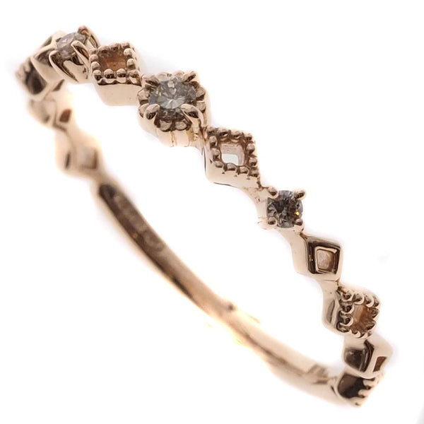 [4 ℃] Yon Sea 
 Anillo / anillo No. 11 
 K10 Pink Gold x Diamond aproximadamente 1.1G Damas SA Rank