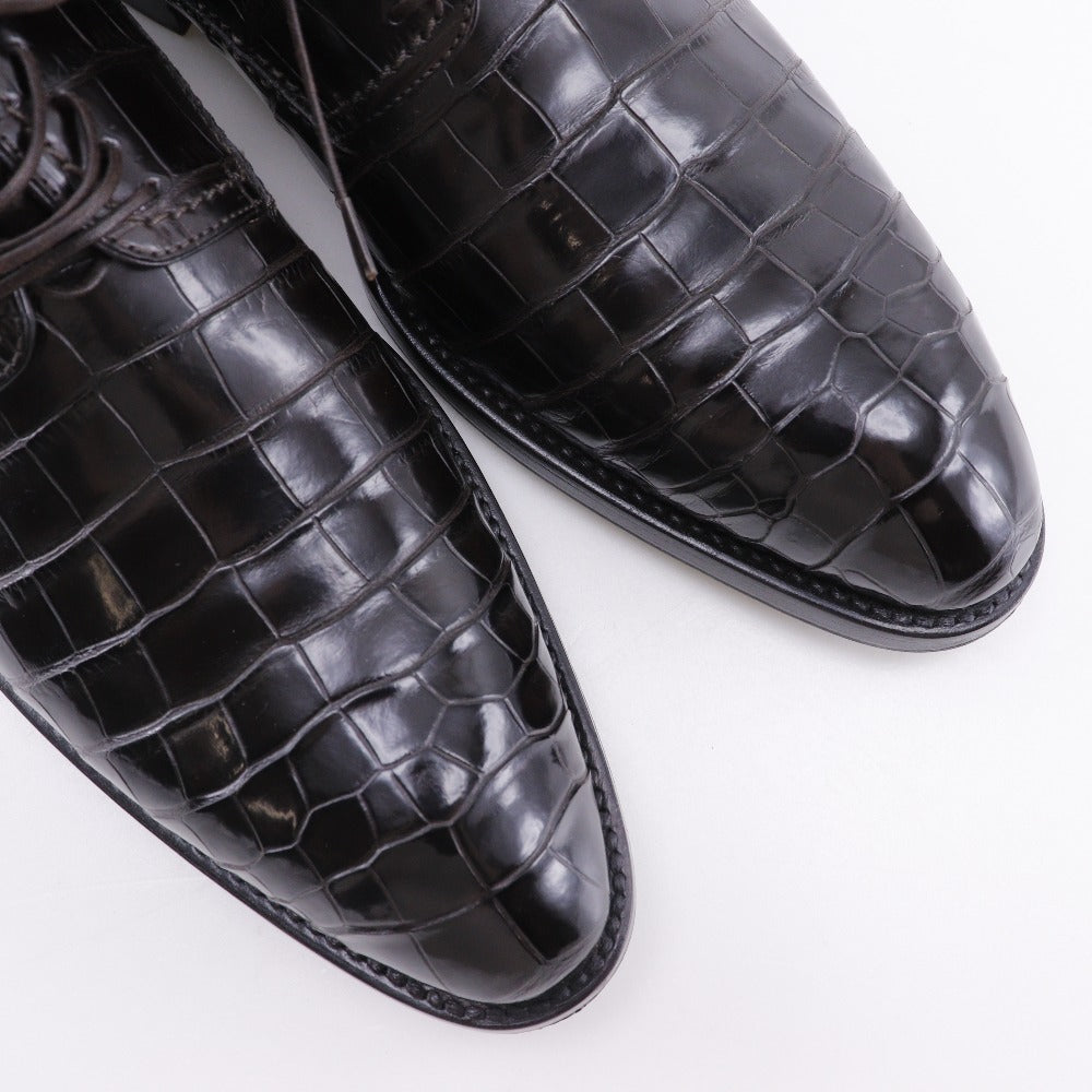 H*A様 【美品】☆ルイヴィトン：クロコ　ローファー　レザーシューズ　６　25. LOUIS VUITTON】ルイ・ヴィトン レザーシューズ ローファー ダービー