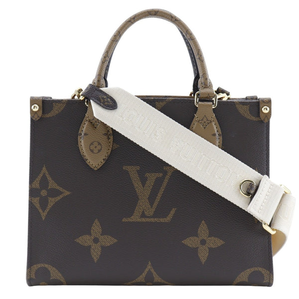 [루이비통]LOUIS VUITTON
 Go PM 핸드백 
 모노그램 거대 2way 어깨 M46373 모노그램 캔버스 브라운 크로스 바디 숄더 핸드백 2way a5 on the go pm 여자 A+ 순위