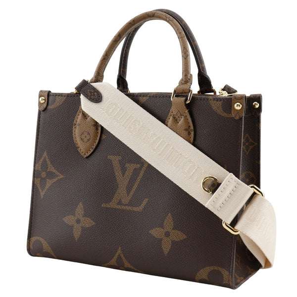 [루이비통]LOUIS VUITTON
 Go PM 핸드백 
 모노그램 거대 2way 어깨 M46373 모노그램 캔버스 브라운 크로스 바디 숄더 핸드백 2way a5 on the go pm 여자 A+ 순위