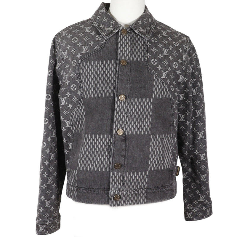 [路易威登]LOUIS VUITTON Giant Damier Waves 交织字母牛仔夹克 
 HJA11WUZC