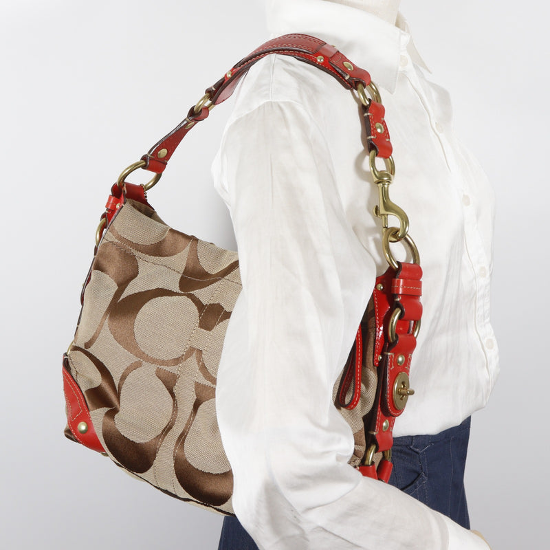COACH] Coach Carly Signature Shoulder Bag 11867 – NISHIKINO