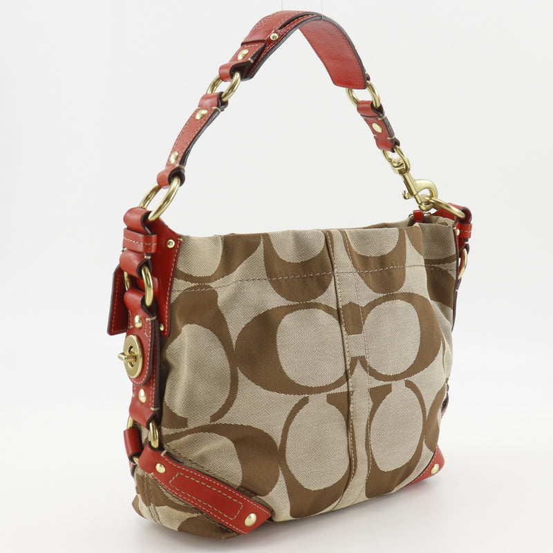 COACH] Coach Carly Signature Shoulder Bag 11867 – NISHIKINO