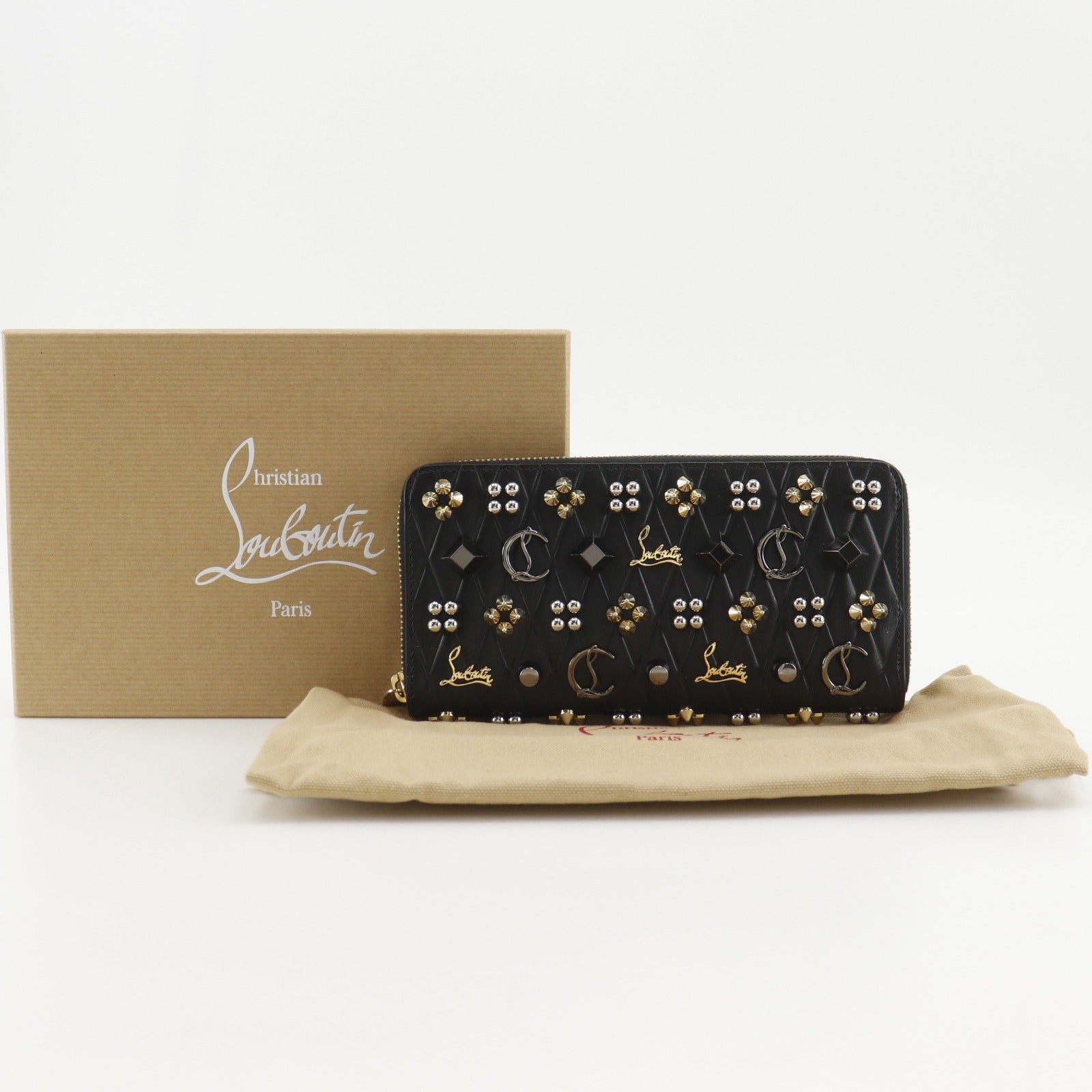 クリスチャンルブタン　長財布 パネトーネ スパイクスタッズ Christian Louboutin】クリスチャンルブタン パネトーネ・スパイク