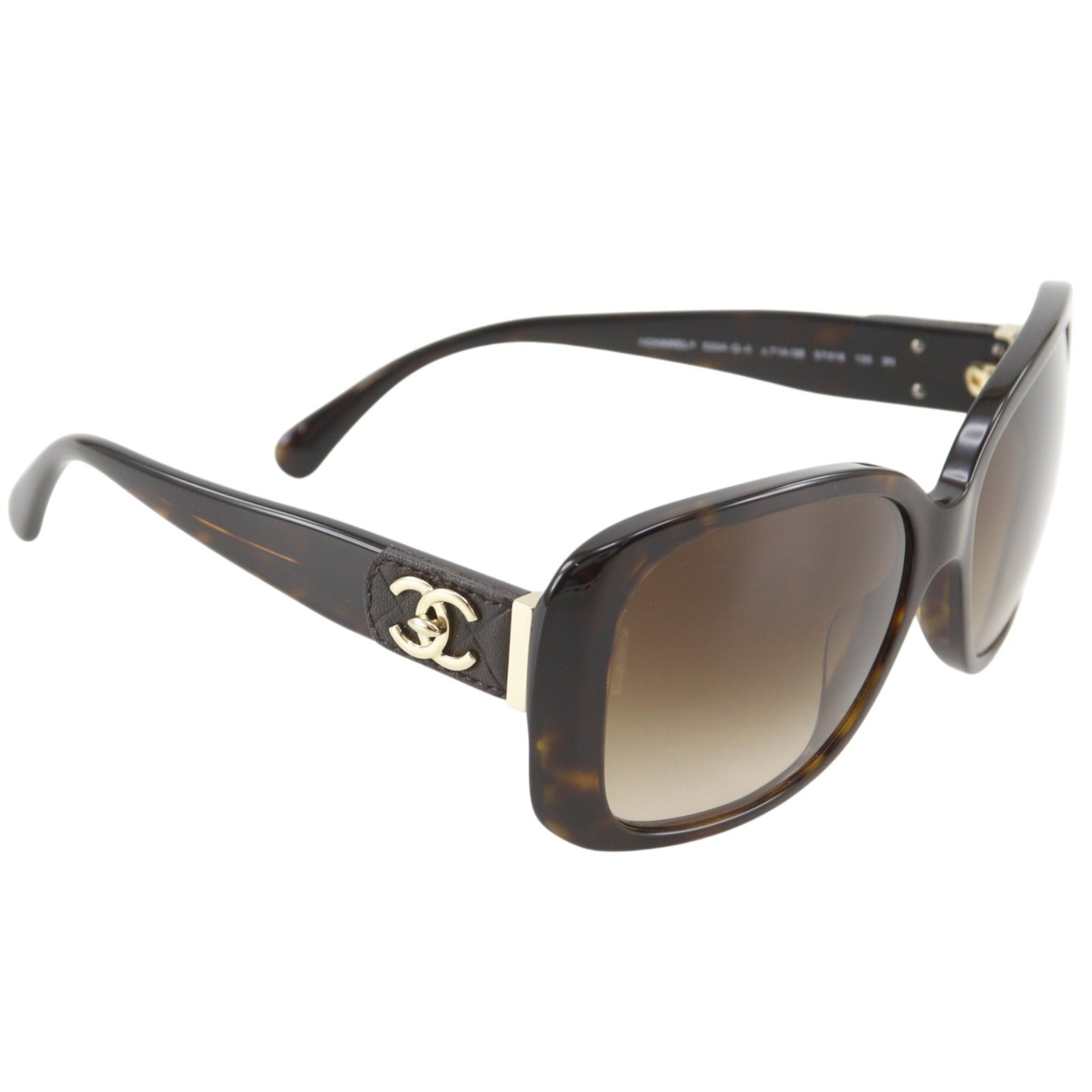 【美品】CHANEL 5234-Q-A サングラス ブラック レディース 正規品 CHANEL】シャネル ココマーク ターンロックモチーフ サングラス 5234