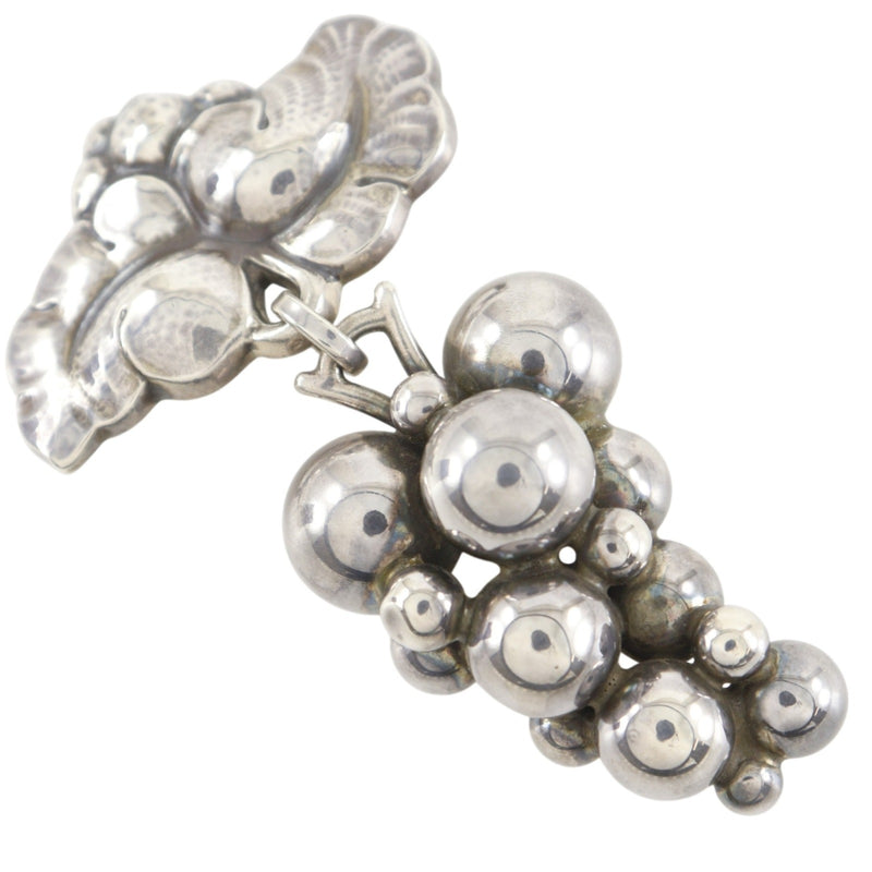 ジョージジェンセン グレープ　ブローチ Georg Jensen】ジョージジェンセン グレープモチーフ ブローチ