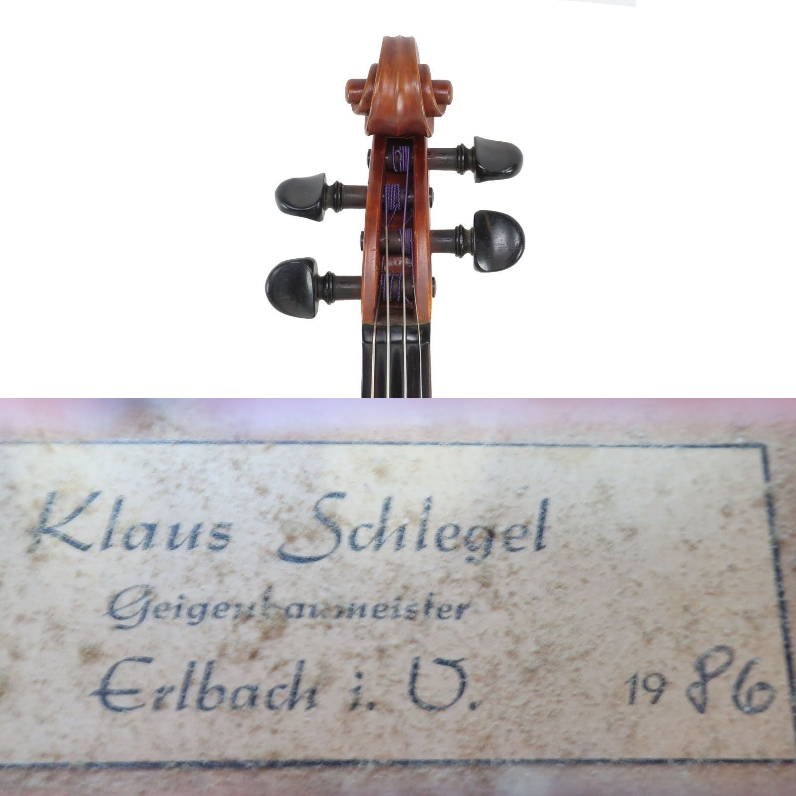 Klaus Schlegel 1985年 ドイツ製 4/4 バイオリン