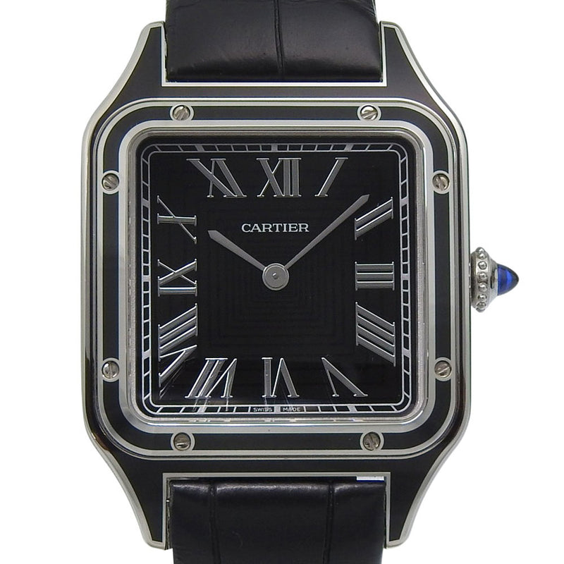 【CARTIER】 까르띠에 산토스 듀몬 LM 시계 
 WSSA0046 핸드 와인딩