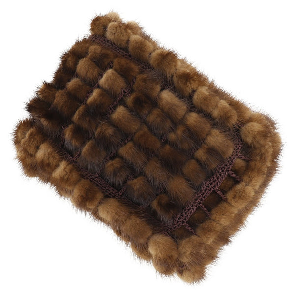 Fur muffler 
 Brown FUR Ladies A-Rank