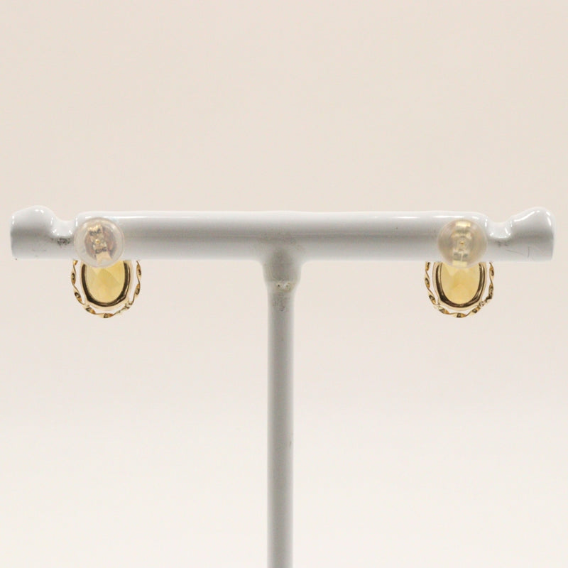 Boucles d'oreilles K18 Jaune Gol