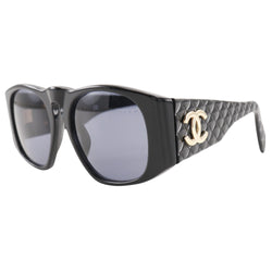 [Chanel] Chanel COCO Mark Gafas de sol Matelasse 01450 94305 PlatStick Black Coco Mark Damas