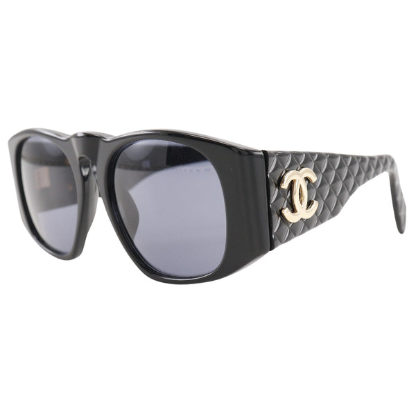 [Chanel] Chanel 
 COCO Mark Gafas de sol 
 Matelasse 01450 94305 PlatStick Black Coco Mark Damas